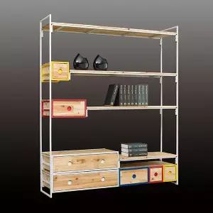 [롯데백화점]미아트 다이젠 디포 철재 1566 멀티 장식장