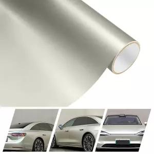 PET 무광 액체 샴페인 골드 비닐 랩 자가 접착 필름 데칼 에어 릴리즈 버블 프리 DIY 자동차 랩핑 롤 데코