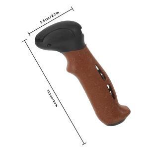 2Pcs 미끄럼 방지 지팡이 그립 교체용 호환 코르크 손잡이워킹 스틱용 하이킹 스키 폴  인체공학적 디자인