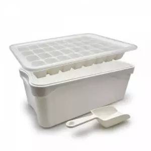 얼음틀 엠비코 아이스 컨테이너 제빙기 32구 트레이 스쿱포함 얼음보관용기 아이스트레이