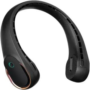 프레사라 넥 선풍기 블레이드리스 업그레이드된 4000mAh 긴 내구성 공기량 사용 편의성 360 냉각 머리카락