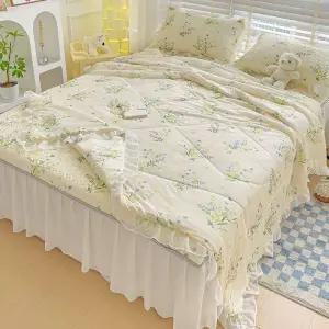 라텍스 이불 매트 여름 얇은 구름 수입 꽃무늬