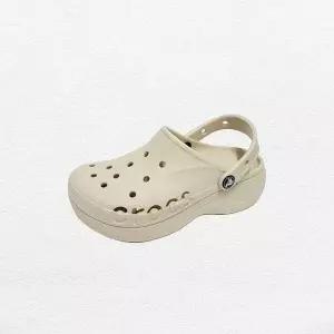 [크록스]바야 플랫폼 남성 여성 공용 플랫폼 클로그 샌들 베이지 208186-11S