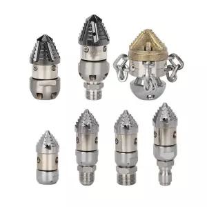 고압 세척기 하수구 뚫는 청소 펌프 수류탄 호스 배관 드릴 노즐 세트