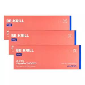 비아벨로 비크릴 100 인지질 프리미엄 크릴오일 다이어트 건강기능식품 15정 3박스