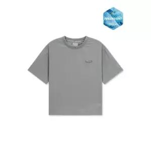 디스커버리키즈반팔티 TQT DKTR72053-GRS 키즈 프레시벤트 경량 우븐 스몰로고 트레이닝 반팔티셔츠