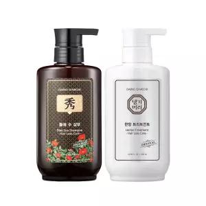 댕기머리 들애수 탈모샴푸 500ml + 한방트리트먼트 500ml 기획세트 풍성함