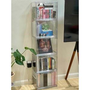 정리함 CD 선반장 전시대 수집 우드 거치 미니 캐비닛 보관함 원목북카트 캐비넷 인테리어