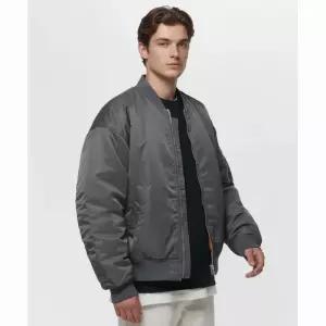 무신사 스탠다드 오버사이즈 MA-1 항공점퍼 보머 재킷 다크 그레이