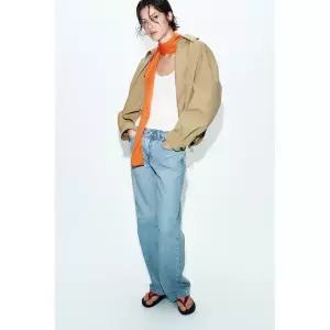 자라 ZARA 탈부착 후드 재킷 - 샌드 3747364