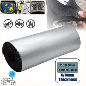 호환  자동차 방음 매트 5mm 10mm 열 소음 차단 패드 2000x500mm 250x400mm 후드 루프 도어 벽 음향 폼