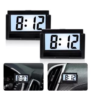 미니 휴대용 탁상시계 날짜 12시간 표시 AG10 배터리 전원 전자 테이블 LCD 시계 여행용 차량용 침실용