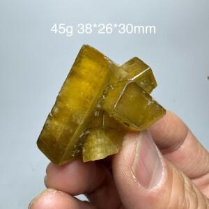 천연 황색 바라이트 광물 표본 원석 고순도 지질학 컬렉션 과학 교육용 장식 크리스탈