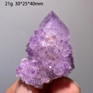 천연 자수정 선인장석 석영 크리스탈 클러스터 광물 표본 원석 홈데코 힐링 선물
