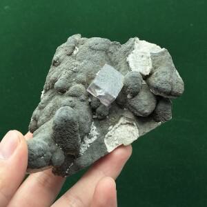 A3-1A 100% 천연 야오 갱 시안 형석 광물 표본 돌과 크리스탈 석영 교육