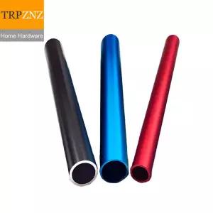 SUS파이프 6063 T5 알루미늄 합금 튜브 파이프 레드 검은색 블루 알루마이트 하드 중공 원형 봉 바람 종소