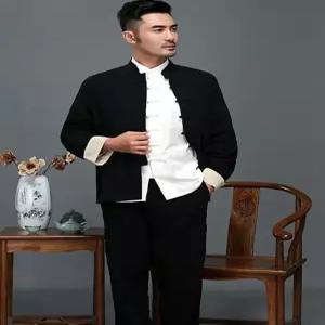 창파오 치파오 중국전통의상 상하의 남성용