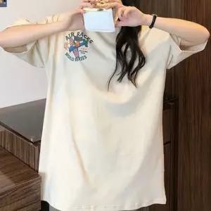 앞뒤 프린팅 박스핏 빅사이즈 반팔 오버핏 티셔츠