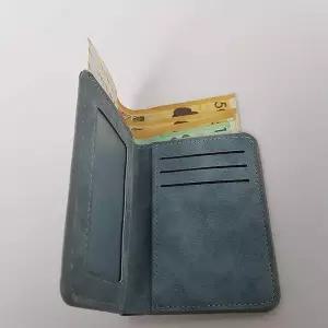 슬림 세로형 워싱가죽 지갑 미니반지갑 카드홀더 지폐 명함케이스