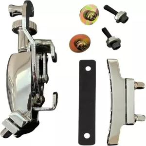 드럼 복원 프로젝트를 위한 장착 하드웨어와 크롬 마감이 된 AIAS 스트레이너 및 버트 플레이트 세트 AS-3