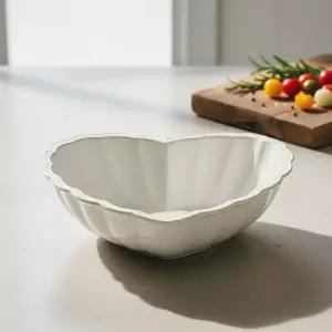 빈티지 하트 도자기 대형 샐러드볼 26cm 테이블웨어