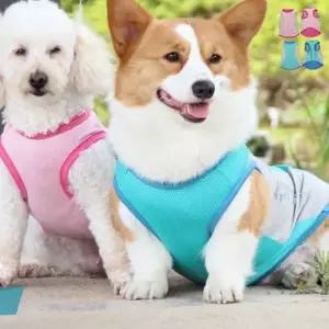 강아지 여름 조끼 냉감 메쉬 반려동물 강아지 쿨 조끼 쿨링 통기성