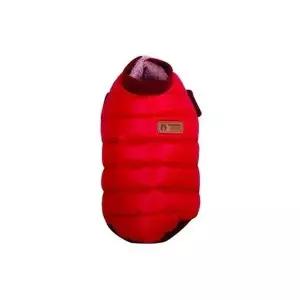 [셀러에이드]강아지 6온스 레드 다운 패딩 S 애견 겨울 보온 옷 의류