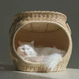 루마라탄 수제작 펫하우스 강아지 고양이집 반려견 반려묘 쿠션