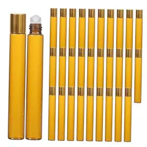 화장품 롤온 향수용기 공병 골드 뚜껑 브라운 10ml 30개