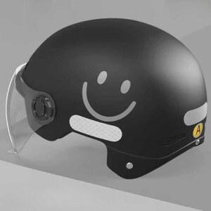 오토바이여름헬멧 초경량 반모헬멧 여름용 자외선차단 헬멧 바이크 짧은 그레이