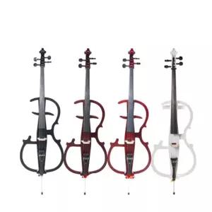 사일런트 전자 첼로 연습용 입문용 레드 프레임 가정용