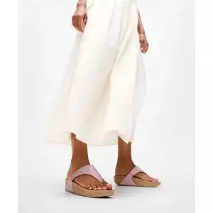 FITFLOP 여성 루루 쉬머글리즈 토 포스트 샌들 - 데저트 블러쉬 FT64K2T177 327286