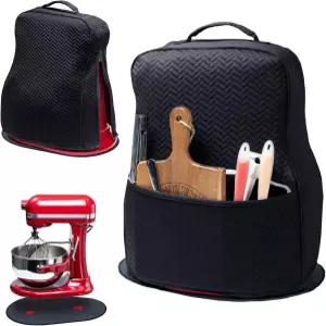 BAGSPRITE 신축성 스탠드 믹서 커버 가전제품 슬라이더 포함 - 세탁 가능한 Kitchenaid 쿼트와 호환 주방