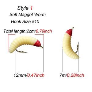 3조각 황동 비드 헤드 빠른 싱킹 요정 구더기 버그 웜 파리 송어 플라이 낚시 미끼