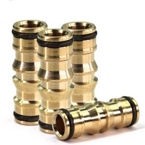 수도관 수리용 황동 퀵 커넥터 어댑터, 익스텐션 커플링 조인트, 정원 관개 호스 피팅, 16mm 니플,