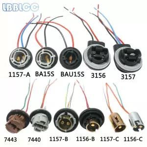 전등소켓 LED 1156 BA15S P21W 1157 차량용 램프 조명 전구 소켓 어댑터 익스텐션 커넥터 콘센트 베이스 T2