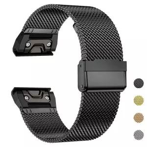 가민피닉스 20 22 26mm Garmin Fenix ？？8 51mm 7X 7 Pro ？？6X 6 5X 5Plus Tactix 퀵 핏 스틸 밴드 포어