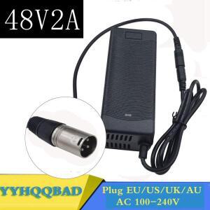 57.6V 납산 배터리 용 48V 2A 충전기 자전거 스쿠터 오토바이 3 핀 XLR 플러그
