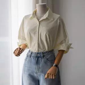 (안나앤모드) ellow 바스락 7부 포켓 셔츠[셔츠EFV15]