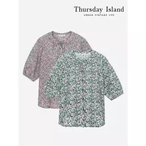 [써스데이아일랜드][Thursday Island] 넥셔링 스트링 블라우스(T244MBL245W)