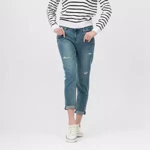 [하프클럽/잠뱅이]여성) 절개포켓 세줄 S/T 라텍스구제 올약워싱 BF_AN1DBF255-MB