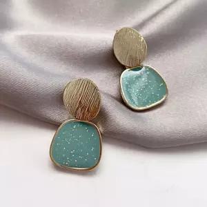 여성 외출 데이트 패션 펄 원석 골드 귀걸이