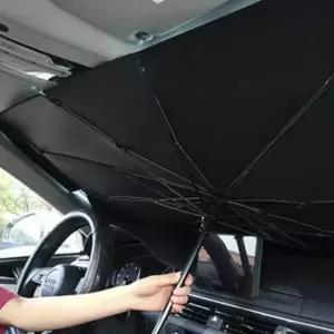 (색상 차량용 햇빛가리개-대)차박 우산형 차량용 앞유리 자외선차단 암막 햇빛가리개