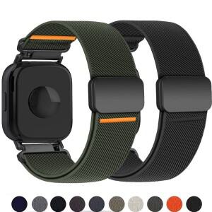 레드미 워치 5 액티브/5 라이트용 22mm 시계 스트랩, 마그네틱 나일론 브레이슬릿, 샤오미 밴드