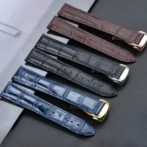 가죽 스트랩 시계줄 오메가 씨마스터300 AT150 스피드마스터 드빌 교체용 호환 20mm