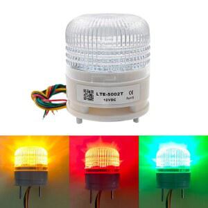 LTA5002 12V 24V 220V 3 색 스트로브 신호 경고등 표시 등 LED 램프 작은 깜박임 부저 경보