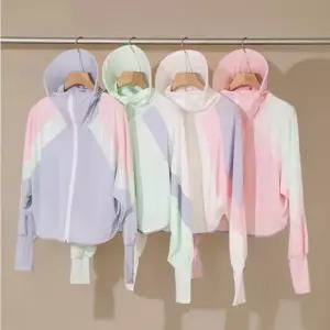 여성 여름 바람막이 점퍼 자외선차단 썬캡 모자 운동복