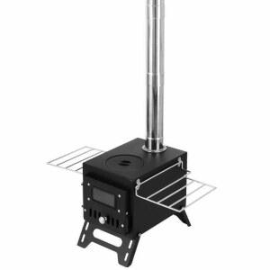 야외용 캠핑 난로 티타늄접이식화목난로 주방 파이프 생존 이동식 티타늄화목난로 노지