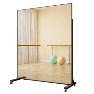 헬스장거울 이동식 미러 거울 연습실 연습 홈트 요가 와이드