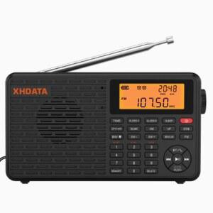 XHDATA D109 휴대용 소형 FM SW 배터리 BCL 라디오 고감도 단파 와이드 밴드 DSP AM 구동 디지털 월드 LW 수신